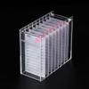 8 Layers Acrylic Eyelash Storage Organizer, Grafting False Eyelashes Display with 8 Pallets, Dustproof Cosmetic Beauty Extension Supplies (Marble White) view 1