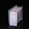 8 Layers Acrylic Eyelash Storage Organizer, Grafting False Eyelashes Display with 8 Pallets, Dustproof Cosmetic Beauty Extension Supplies (Marble White) view 2