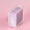 8 Layers Acrylic Eyelash Storage Organizer, Grafting False Eyelashes Display with 8 Pallets, Dustproof Cosmetic Beauty Extension Supplies (Marble White) view 4