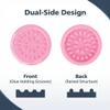 20 Pcs False Lash Glue Holder Disposable Eyelash Extension Trays Plastic Eyelash Extension Glue Pallet Pad for Salon and DIY Lash Kits (Pink) view 4