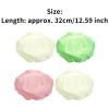 Aislor Double Layers Waterproof Shower Caps Lightweight Shower Hair Cap Hair Bath Hat for Women Ivory&Light Green&Ivory&Pink One Size view 2