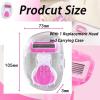 2025 New Travel Razors for Women Travel Size Toiletries for Women Skin-Adaptive Design Complete with 1 Replacement Head and Portable Case,Travel Shaver Perfect for Armpits,Arms,Bikini Area,and Legs view 2
