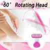 2025 New Travel Razors for Women Travel Size Toiletries for Women Skin-Adaptive Design Complete with 1 Replacement Head and Portable Case,Travel Shaver Perfect for Armpits,Arms,Bikini Area,and Legs view 4