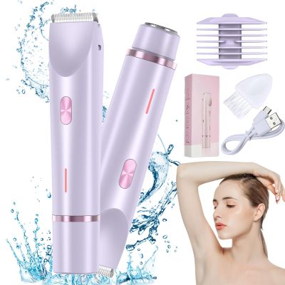 Beauty Bloom Electric Razor, Beauty Bloom 2.0, Beauty Bloom Trimmer, Beauty Bloom Razor for Women, Comfort 2 in 1 Electric Lady Shaver for Wet & Dry Use (Purple)