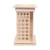 104-Hole Wooden Essential Oil Display Rack, 8 Tiers Rotating Pine Organizer for Home, Beauty Salon, Perfume Store, Hold 5ml & 15ml Bottles, Space-Saving Countertop Holder, Easy Access, 9.44*15.74in view 1