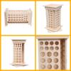 104-Hole Wooden Essential Oil Display Rack, 8 Tiers Rotating Pine Organizer for Home, Beauty Salon, Perfume Store, Hold 5ml & 15ml Bottles, Space-Saving Countertop Holder, Easy Access, 9.44*15.74in view 4