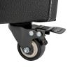 AOOCHU Rolling Makeup Train Case Travel Make Up Case Cosmetic Train Case Rolling Portable Makeup Case Beauty Train Case With Universal Wheels & Key For Hairdresser Makeup Artist (Black+Bronze) view 3