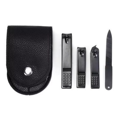 4Pcs/Set Nail Clippers Stainless Steel Anti Splash Fingernail Cutter Manicure Tools Nail Trimmer Pedicure Scissor