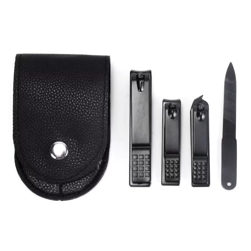 4Pcs/Set Nail Clippers Stainless Steel Anti Splash Fingernail Cutter Manicure Tools Nail Trimmer Pedicure Scissor