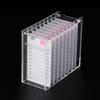 8 Layers Acrylic Eyelash Storage Organizer, Grafting False Eyelashes Display with 8 Pallets, Dustproof Cosmetic Beauty Extension Supplies (White) view 1