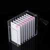 8 Layers Acrylic Eyelash Storage Organizer, Grafting False Eyelashes Display with 8 Pallets, Dustproof Cosmetic Beauty Extension Supplies (White) view 2