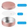 120 Pcs Rose Gold 2 oz Metal Round Tins Salve Tins with Screw Lid Metal Jars Aluminum Cans Containers 20 Sheets Stickers for Wedding Party DIY Gift Candle Making Salve Spice Candies Balms view 4