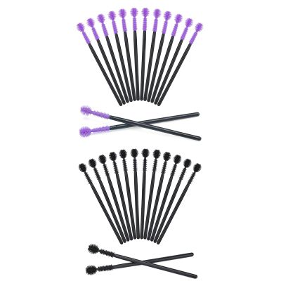 200pcs Disposable Silicone Eyelash Mascara Wands Brushes, Cosmetic Eyelash Extension Applicators, Professional Makeup Tool Set