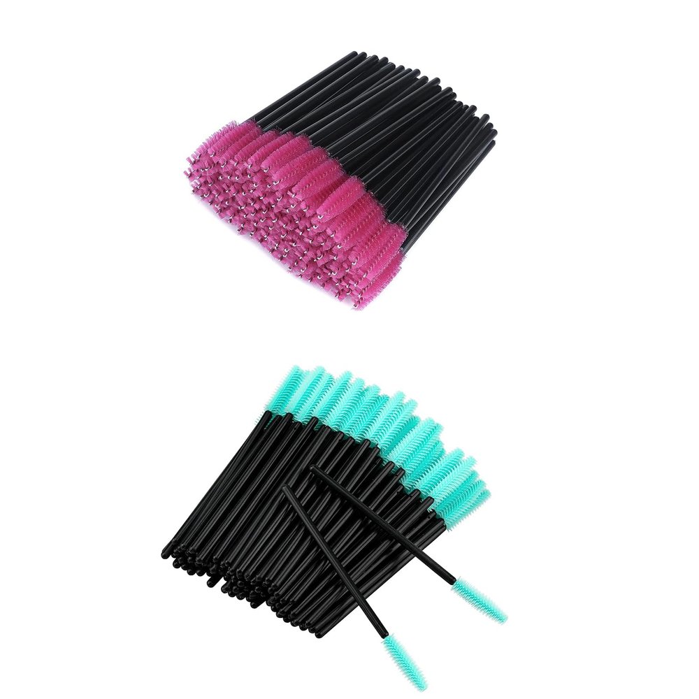 200PCS Disposable Eyelash Brushes, Mascara Wands Applicator Makeup Kits, Eyelash Spoolies Brushes for Eyelash Extensions and Eyebrows