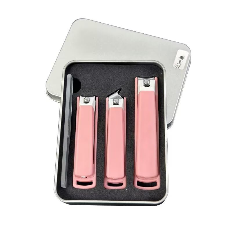 4Pcs/Set Nail Clipper with Catcher Stainless Steel Nail Cutting Machine Nail Trimmer Toe Nail Scissors Clip Catcher Tools