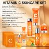 11 PCS Vitamin C Skin Care Set for Teenage Girls & Women - Skincare Kit with Cleanser, Toner, Eye Cream, Serum, Lotion, Face Cream & Sheet Masks - Anti-Aging Skin Care Kit for Firming & Moisturizing view 2