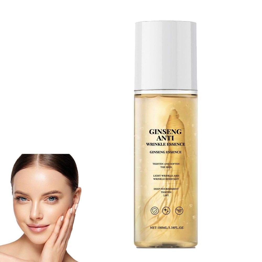 100ml Natural Ginseng Anti-Aging Hydrating Essence, Ginseng Essence Anti Wrinkle Essence, Ginseng Anti Wrinkle Serum, Ginseng Polypeptide Anti-Ageing Essence Oil (100ml)
