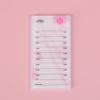 8 Layers Acrylic Eyelash Storage Organizer, Grafting False Eyelashes Display with 8 Pallets, Dustproof Cosmetic Beauty Extension Supplies (Marble Pink) view 3