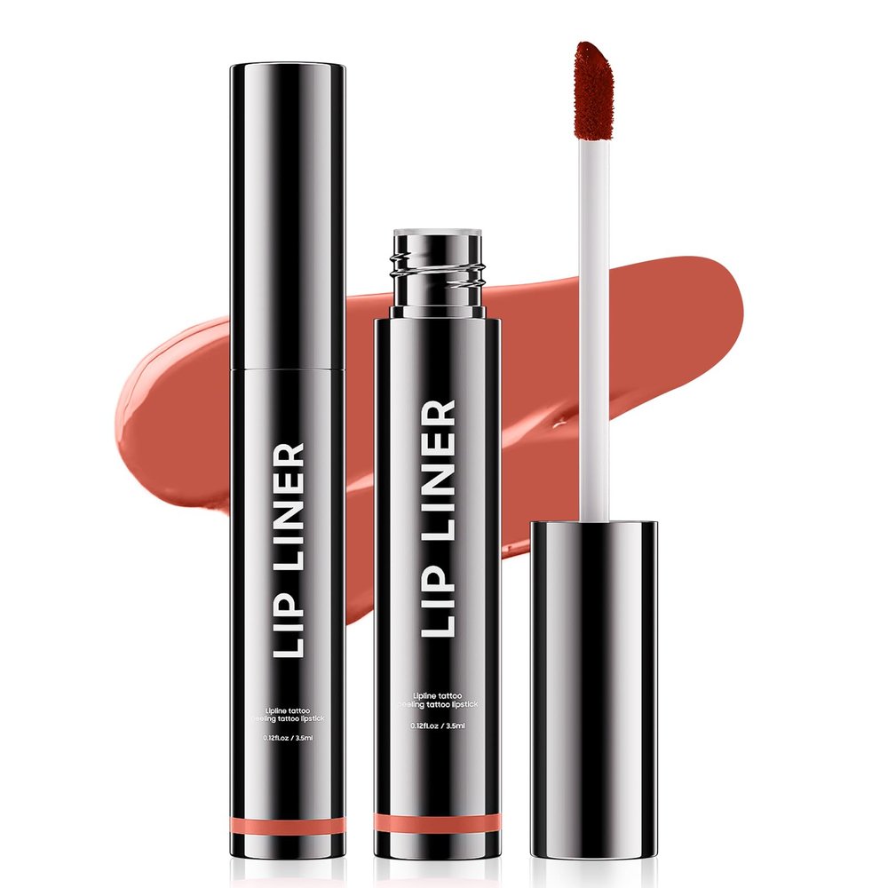 Fanterday Peel Off Lip Liner Stain - Long Lasting & Tattoo Lip Stain Peel Off Lip Liner Smudge Proof Finish, Easy to Use for A Beauty Lip Look (#03 Rose)