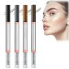2025 New 2-in-1 Dual-Ended Microblading Eyebrow Pen - 4 Fork Tip Hair-Like Design with Gel, Waterproof & Long-Lasting Eyebrow Pen - Ideal for Women's Makeup (Mix-4pcs) view 1