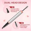 2025 New 2-in-1 Dual-Ended Microblading Eyebrow Pen - 4 Fork Tip Hair-Like Design with Gel, Waterproof & Long-Lasting Eyebrow Pen - Ideal for Women's Makeup (Mix-4pcs) view 2