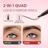 2025 New 2-in-1 Dual-Ended Microblading Eyebrow Pen - 4 Fork Tip Hair-Like Design with Gel, Waterproof & Long-Lasting Eyebrow Pen - Ideal for Women's Makeup (Mix-4pcs) view 4