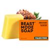 Beast Mode Soap for Men, Paleo Pine, Single Bar  Natural Grass-Fed Tallow Bar Soap, Exfoliating Sand Blend, Handcrafted, Non-Toxic view 1