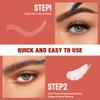 2 In 1 Brow Pen and Sealing Brow Pencil, 2025 New Magical Waterproof Brow Pencil, Dual-Ended 3D Waterproof Microblading Eyebrow Pen, 4 Tipped Brown Pencil with Brow Brush 2 In 1 Brows (Grey*1) view 2
