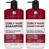 Curly Hair Shampoo and Conditioner Set and Moroccan Argan Oil Serum view 2
