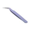 Curved Tweezers, Accurately Efficient Fine Tip for DIY Stickers, Medium Carbon Steel, Sky Blue, Small Lightweight Tool for Traveling, Daily Use, Craft Projects view 1