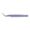 Curved Tweezers, Accurately Efficient Fine Tip for DIY Stickers, Medium Carbon Steel, Sky Blue, Small Lightweight Tool for Traveling, Daily Use, Craft Projects view 2