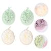 Veemoon 4pcs Soft Bath Exfoliating Shower Poufs for Gentle Skin Cleansing Bubble Maker Bath Accessories for Shower Gel Wash view 4