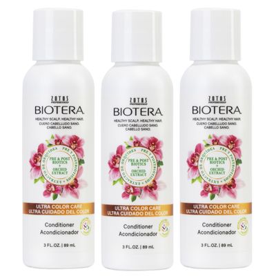 Biotera Ultra Color Care Conditioner | Travel Size | Prolongs Vivid Color-Treated Hair | Microbiome Friendly | Vegan & Animal Test Free| Paraben & Sulfate Free | Color-Safe | 3 Fl Oz (Pack of 3)