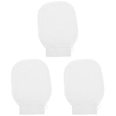 Baluue 3pcs Exfoliating Bath Glove for Gentle Dead Skin Removal Reusable Faux Shower Mitt for Deep Exfoliating Glove for Body Care