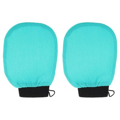 Baluue 2pcs Exfoliating Glove for Reusable Shower Mitt Gentle Dead Skin Remover Body Scrub Tool for Luxurious Bathing