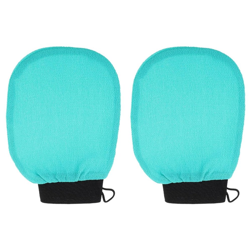 Baluue 2pcs Exfoliating Glove for Reusable Shower Mitt Gentle Dead Skin Remover Body Scrub Tool for Luxurious Bathing