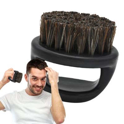 Boar Bristle Beard Brush - Beard Man Brush, Beard Grooming Brush | Natural Boar Bristle, Wooden Handle Beard Styling Tool, Men's Facial Hair Care Accessory, Distributes Oils Evenly Strengthens Beard