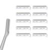 Facial Razor Replacement Blades  Designed for compatibility with Tweezerman facial razors. Pack of 10 (No handle included) view 1