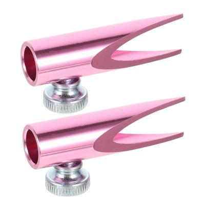 HONMEET 2pcs Aluminum Makeup Pencil Sharpener Dual Shaped Slots for Eyebrow and Lip Liners Versatile Travel Cosmetic Tool Stylish and Design for Makeup Enthusiasts and Professionals