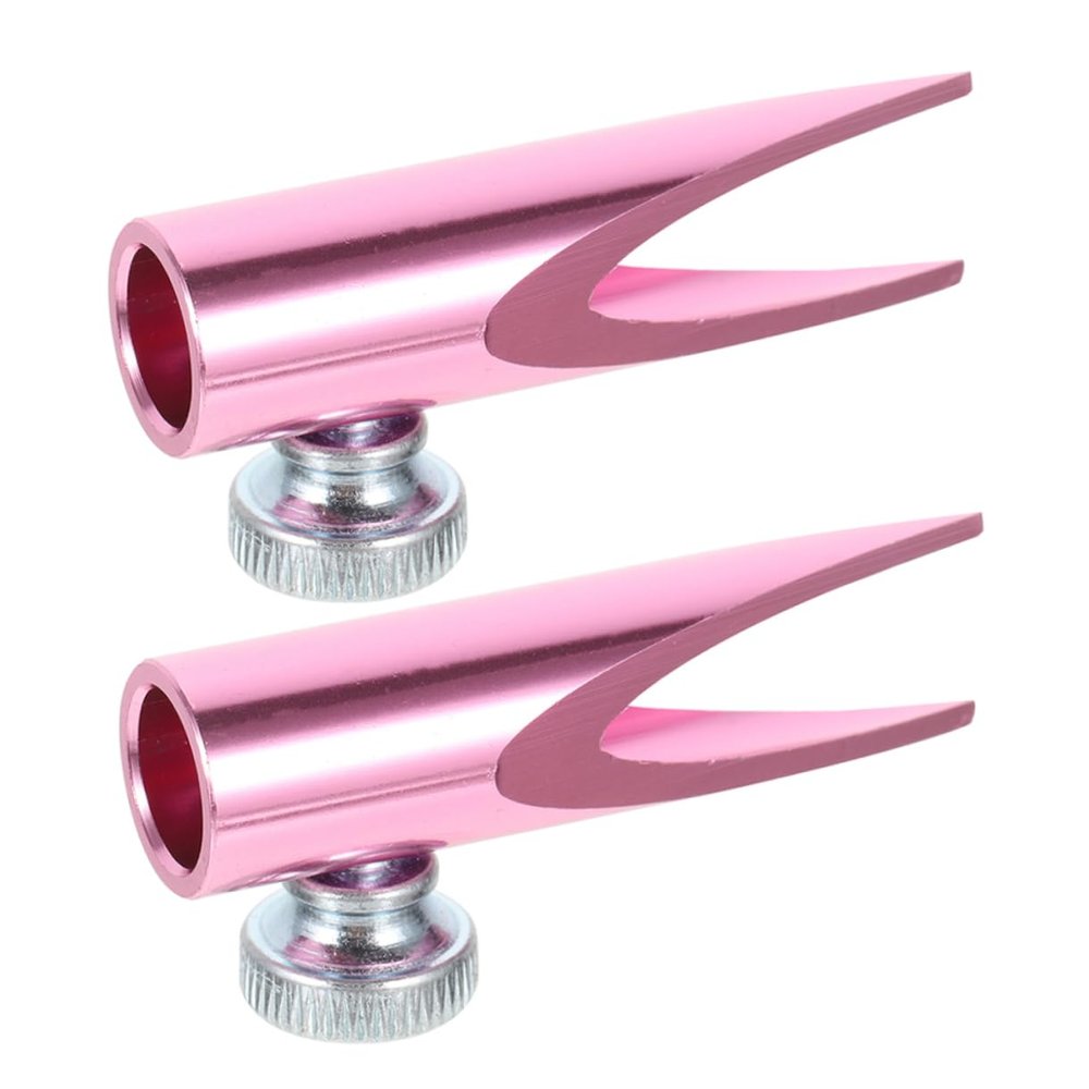 HONMEET 2pcs Aluminum Makeup Pencil Sharpener Dual Shaped Slots for Eyebrow and Lip Liners Versatile Travel Cosmetic Tool Stylish and Design for Makeup Enthusiasts and Professionals