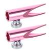 HONMEET 2pcs Aluminum Makeup Pencil Sharpener Dual Shaped Slots for Eyebrow and Lip Liners Versatile Travel Cosmetic Tool Stylish and Design for Makeup Enthusiasts and Professionals view 1