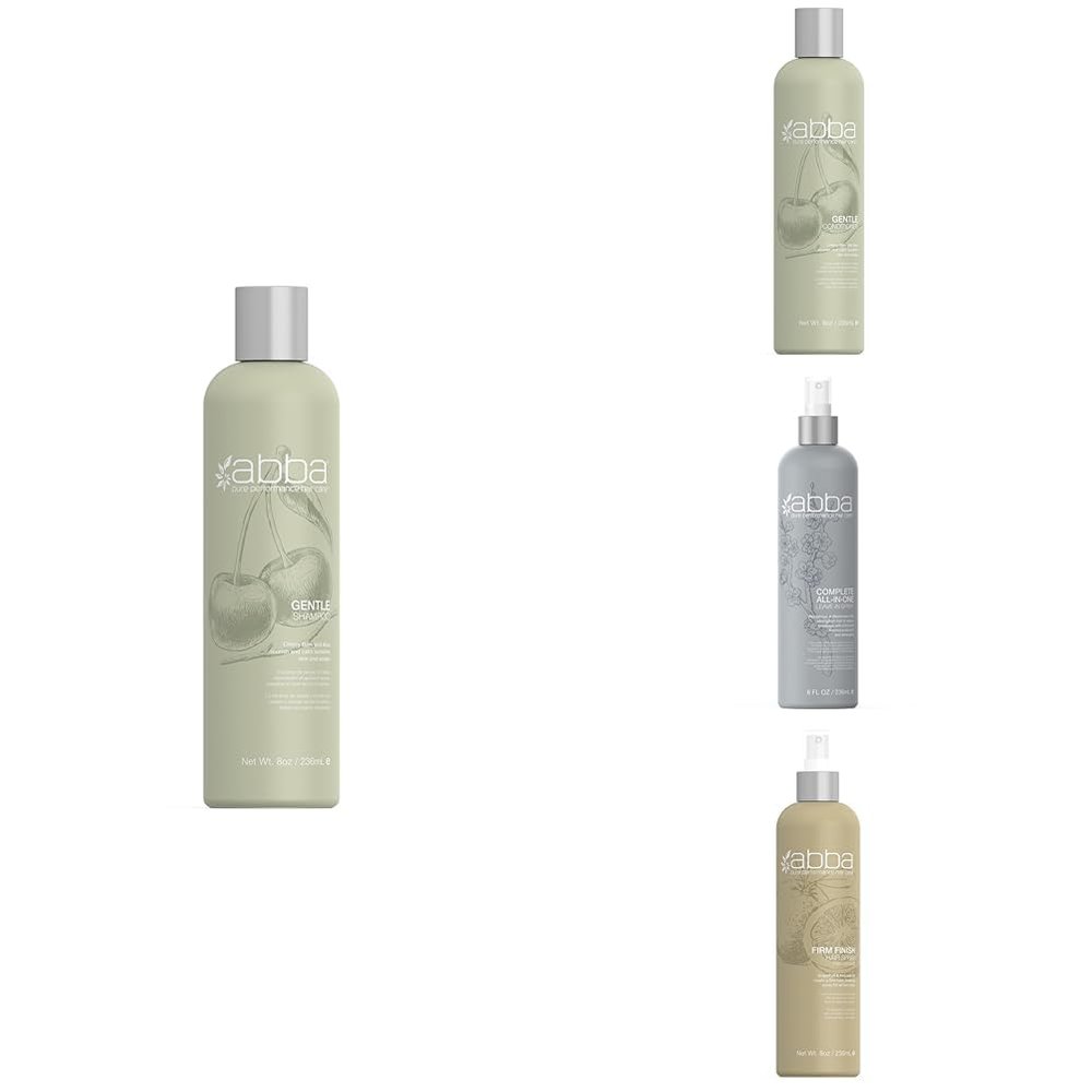ABBA - Pure Daily Regimen - Pure Preserving Blow Drying Spray & All-in-One Leave-In Spray & Pure Gentle Shampoo & Conditioner Duo