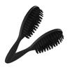 Mikinona Beard Grooming Tool Soft Bristle Hair and Beard Brush Dandruff Removal Styling Travel-friendly 2pcs view 1