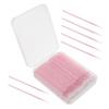 Gogogmee 100pcs Gentle Cotton Tip Nano Swabs Eyelash Extension Makeup Applicator Brush Portable Box Crystal Square Design view 1