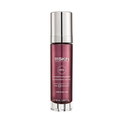 111SKIN Sunscreen SPF 50, Mineral Face and Non Greasy Sunscreen for Daily Use, Broad-Spectrum UVA/UVB and Blue Light Protection, Niacinamide and Polyglutamic Acid, 50 ml