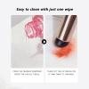 2Pcs Round Head Silicone Lip Brush with Cap Reusable Lip Makeup Applicator Cosmetic Tools Soft Makeup Brush for Lipstick Lip Gloss Lip Balm Concealer (Pink+Transparent) view 4