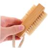 Homoyoyo 2pcs Bamboo Nail Cleaning Brush Soft Bristles for Gentle Fingernail Scrubbing Portable Lightweight Nail Cleaner for Dust Removal for Home Use and Art Lovers view 3