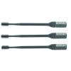 3pcs Manual Nose Hair Trimmer Double Head Nostril Cleaning Safety Protected Nose Hair Knife Dark Green view 2
