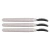 3pcs Silicone Eyelash Mascara Brushes Wand Portable Lash Separating Brush with Dust Cover White view 1