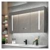 36 X 4 X 26 Inch Shower Mirror with Light Storage Cosmetic Bath Mirrors Makeup Square Bathroom Mirrors,Mirrors view 2